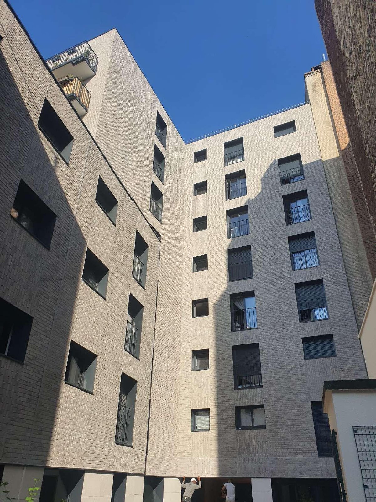 ITE finition briquette, rue Damrémont